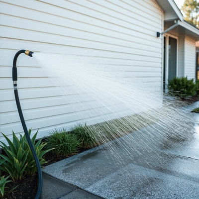 Pressure washing service providing a clean finish