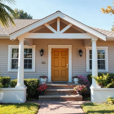Beautifully washed home exterior with vibrant colors