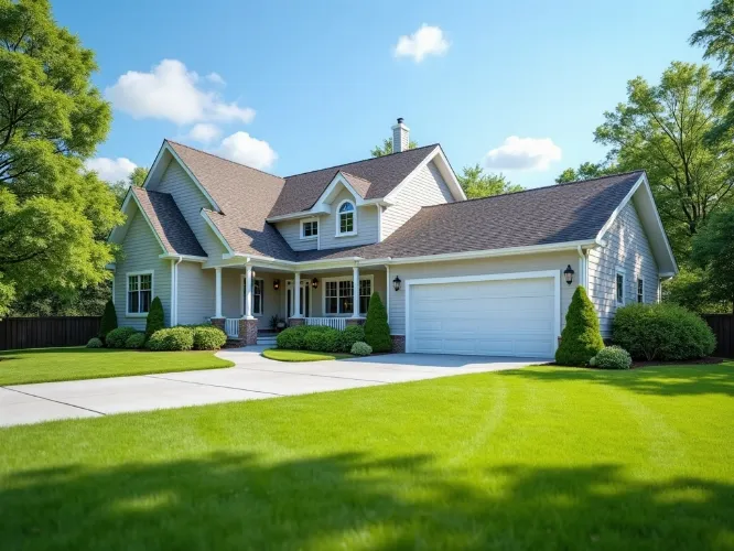 Beautiful home after professional low-pressure power washing service by House Wash PA